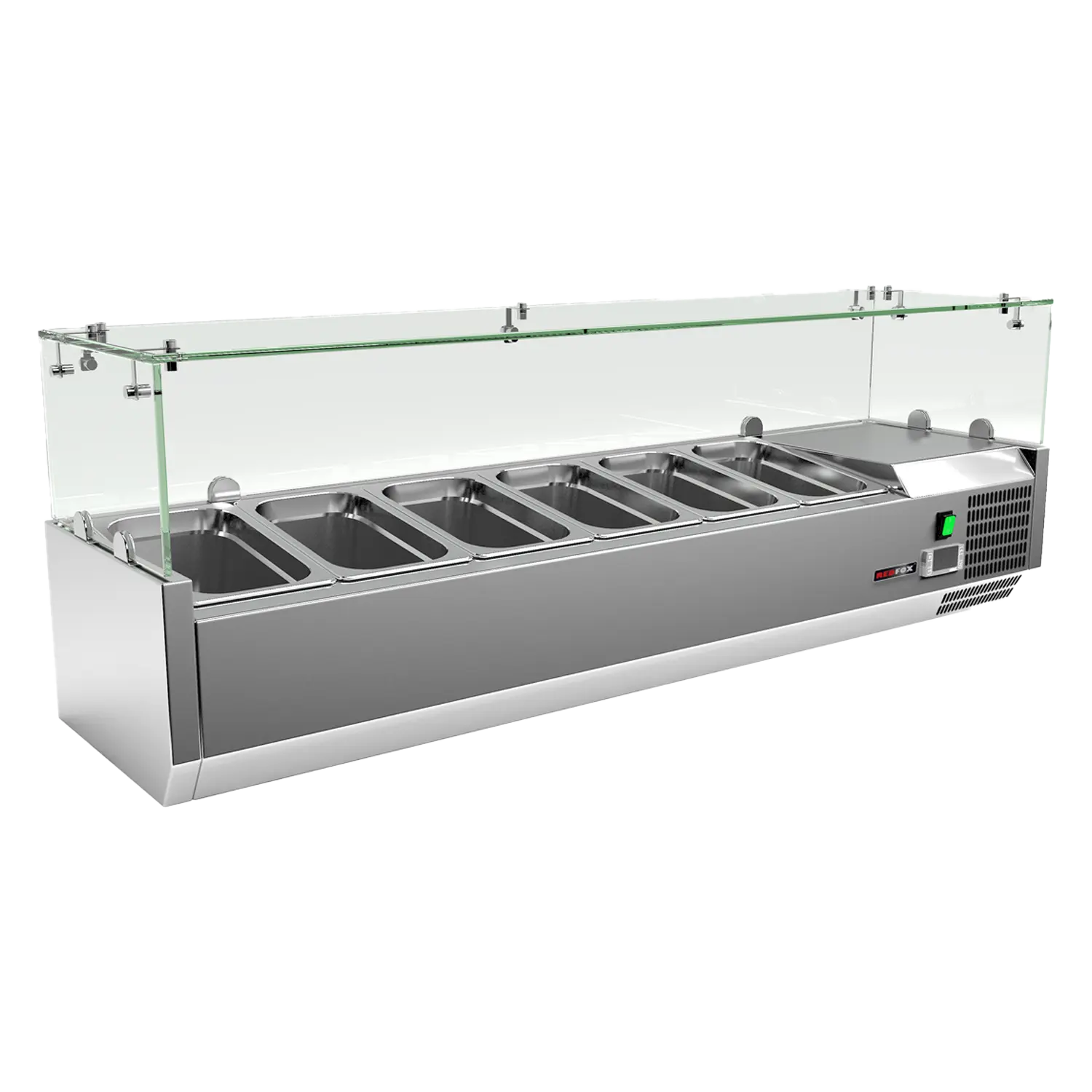 Kühlvitrine Theke 6 x GN 1/4 | REDFOX – MCH 4140