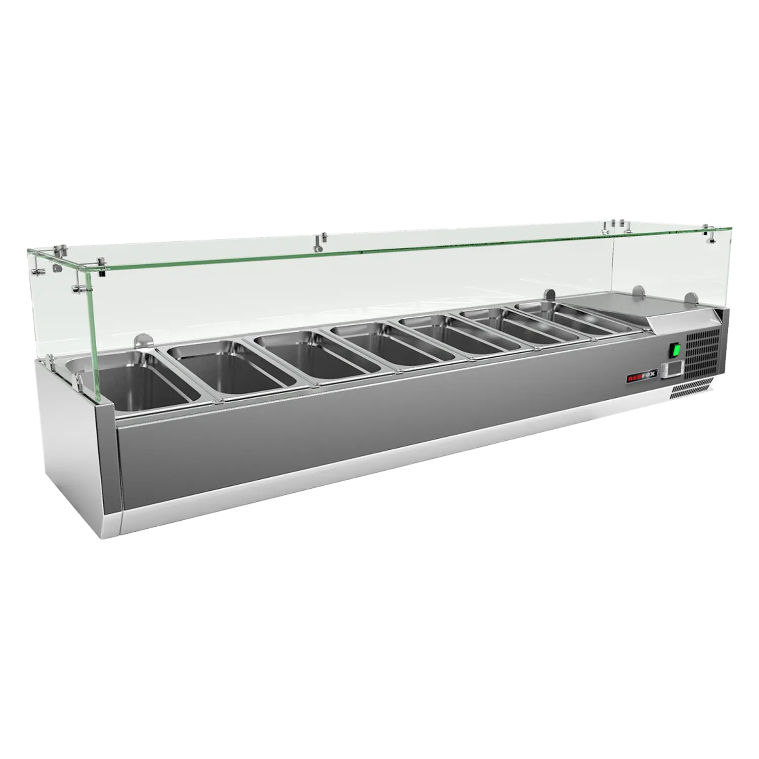 Kühlvitrine Theke 7x GN 1/3 | REDFOX – MCH 3160