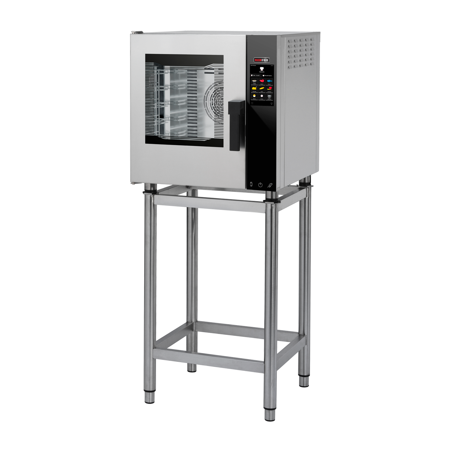 Four électrique à convection version renforcée Vapeur directe Écran tactile couleur Porte battante à gauche 5x GN 2/3 | REDFOX – MPDN 0523 X EL