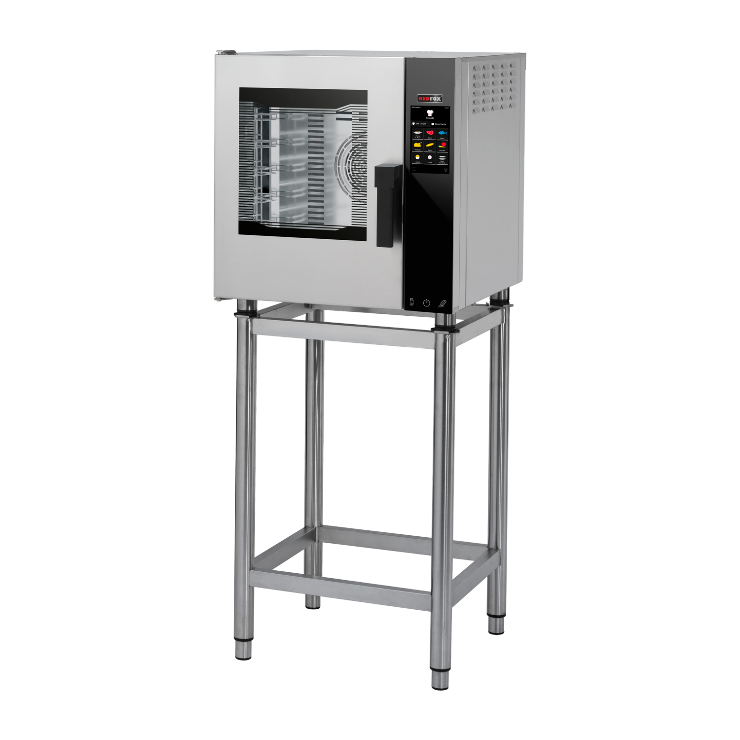 Convektomat électrique Vapeur directe Écran tactile couleur Porte battante à gauche 5x GN 2/3 | REDFOX – MPDN 0523 EL