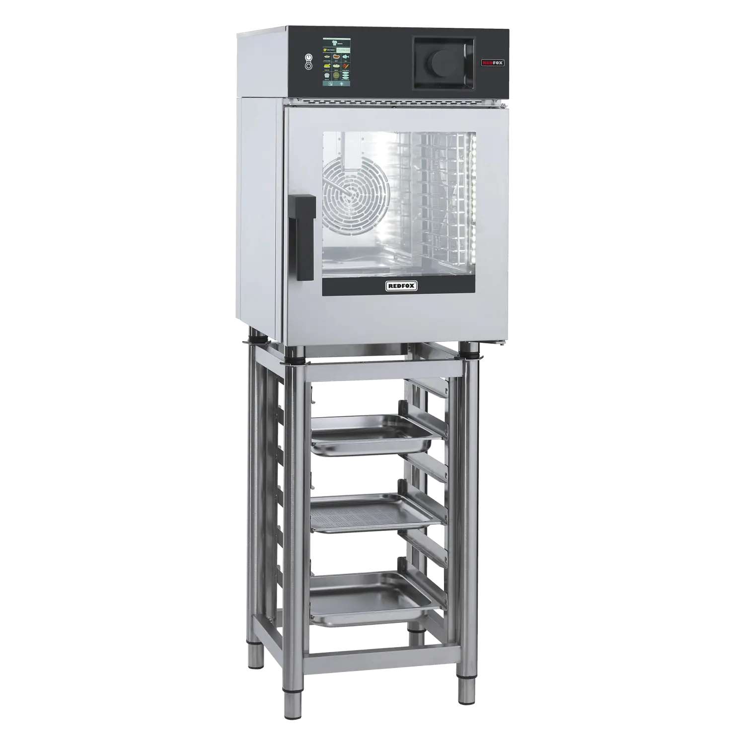 Kombidämpfer MINI elektrisch 6x GN 1/1 automatische Wäsche Einspritzung Touchdisplay Bedienfeld 5´´ 400 V | REDFOX – MSDBD 0611 E