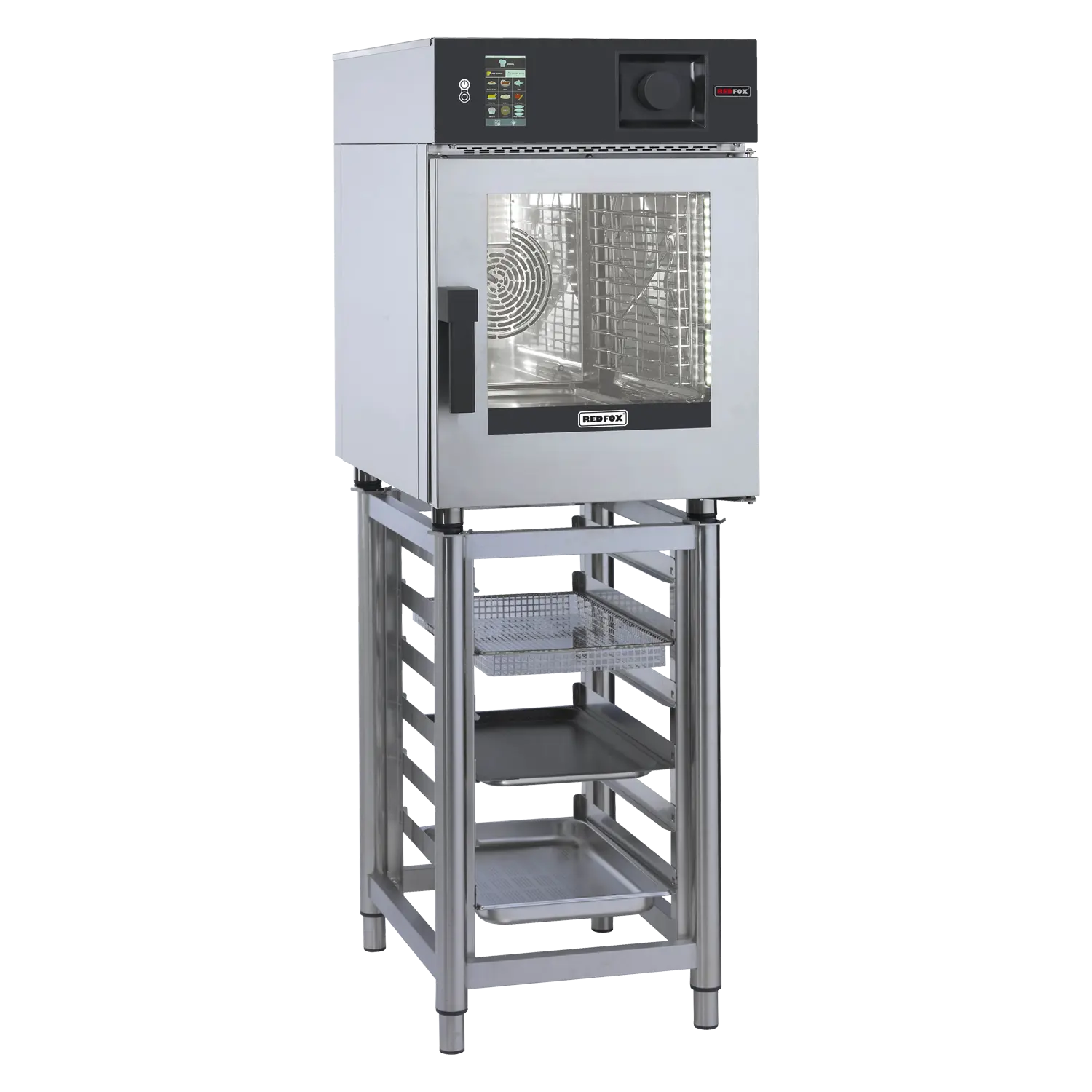 Kombidämpfer MINI elektrisch 6x GN 2/3 automatische Wäsche Einspritzung Touchdisplay Bedienfeld 5´´ 400 V | REDFOX – MSDBD 0623 E