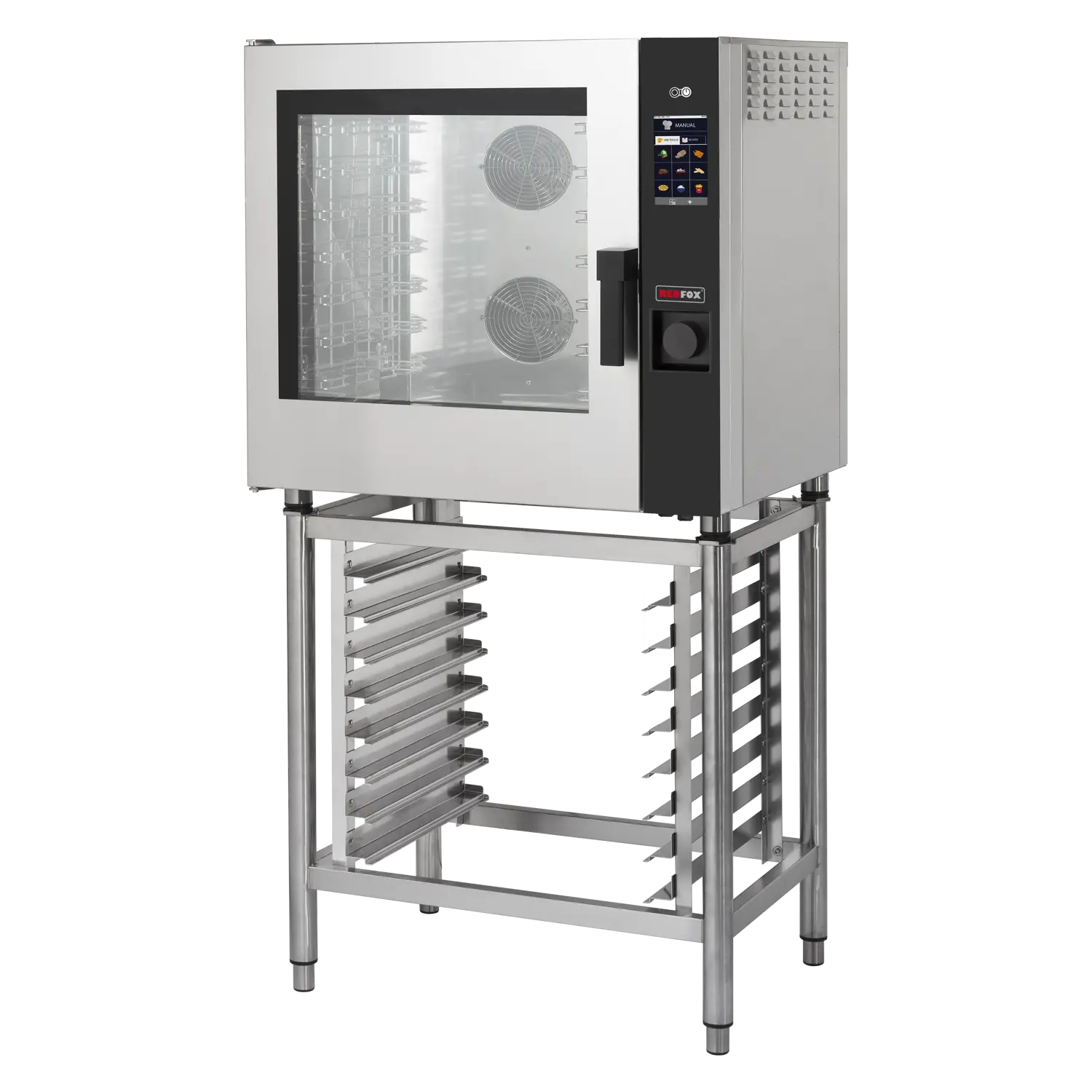 Kombidämpfer elektrisch 7x GN 1/1, 12,6 kW, Einspritzung, Touchdisplay, automatisches Waschen, linke Tür | REDFOX – MPD 0711 X ELAM