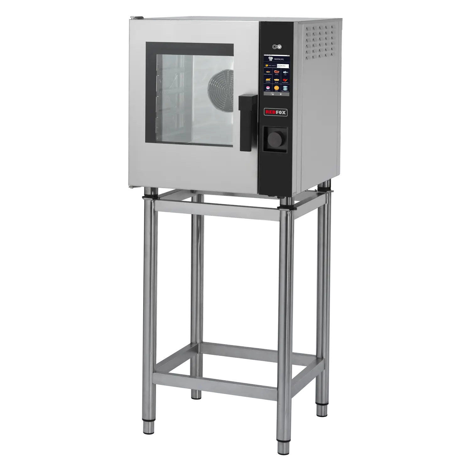 Kombidämpfer elektrisch 5x GN 2/3 Einspritzung Touchdisplay farbig linke Tür | REDFOX – MPD 0523 EL
