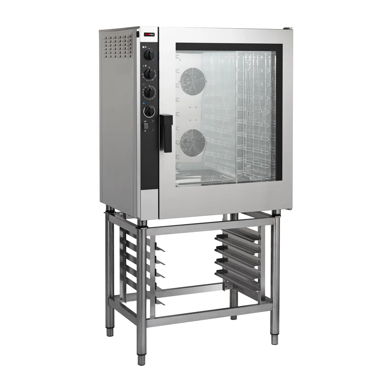 Four à convection électrique Système d’injection manuel 10x GN 1/1 | REDFOX – EPMN 1011 E