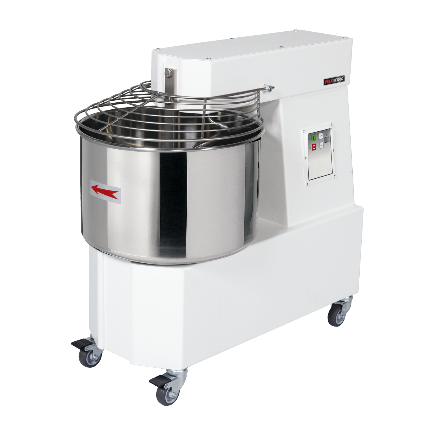 Teigkneter 1 Geschwindigkeit nicht abnehmbarer Behälter 53 l 400 V | REDFOX – HTF 53 T