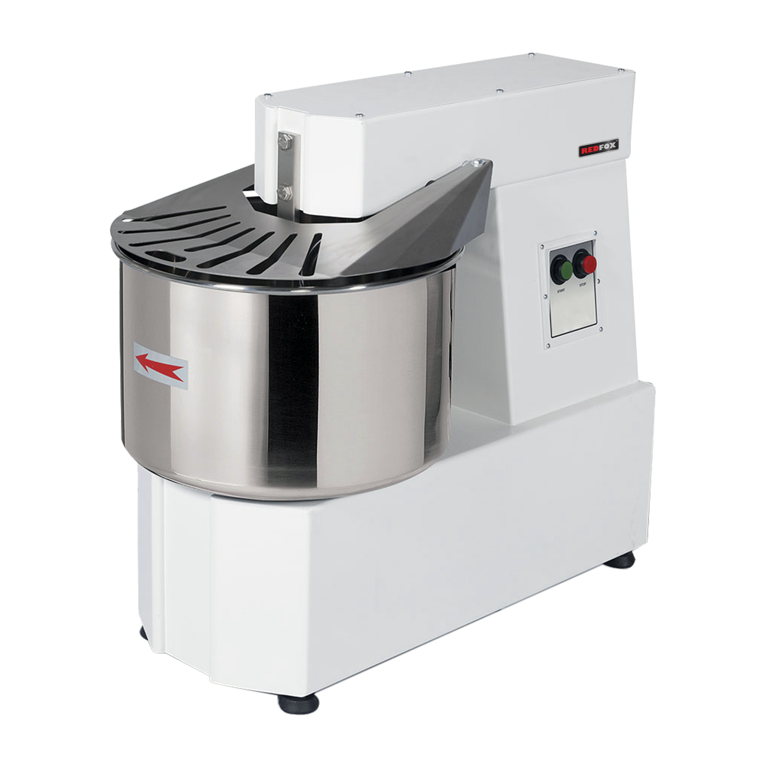 Teigkneter 1 Geschwindigkeit nicht abnehmbarer Behälter 42 l 400 V | REDFOX – HTF 42 T
