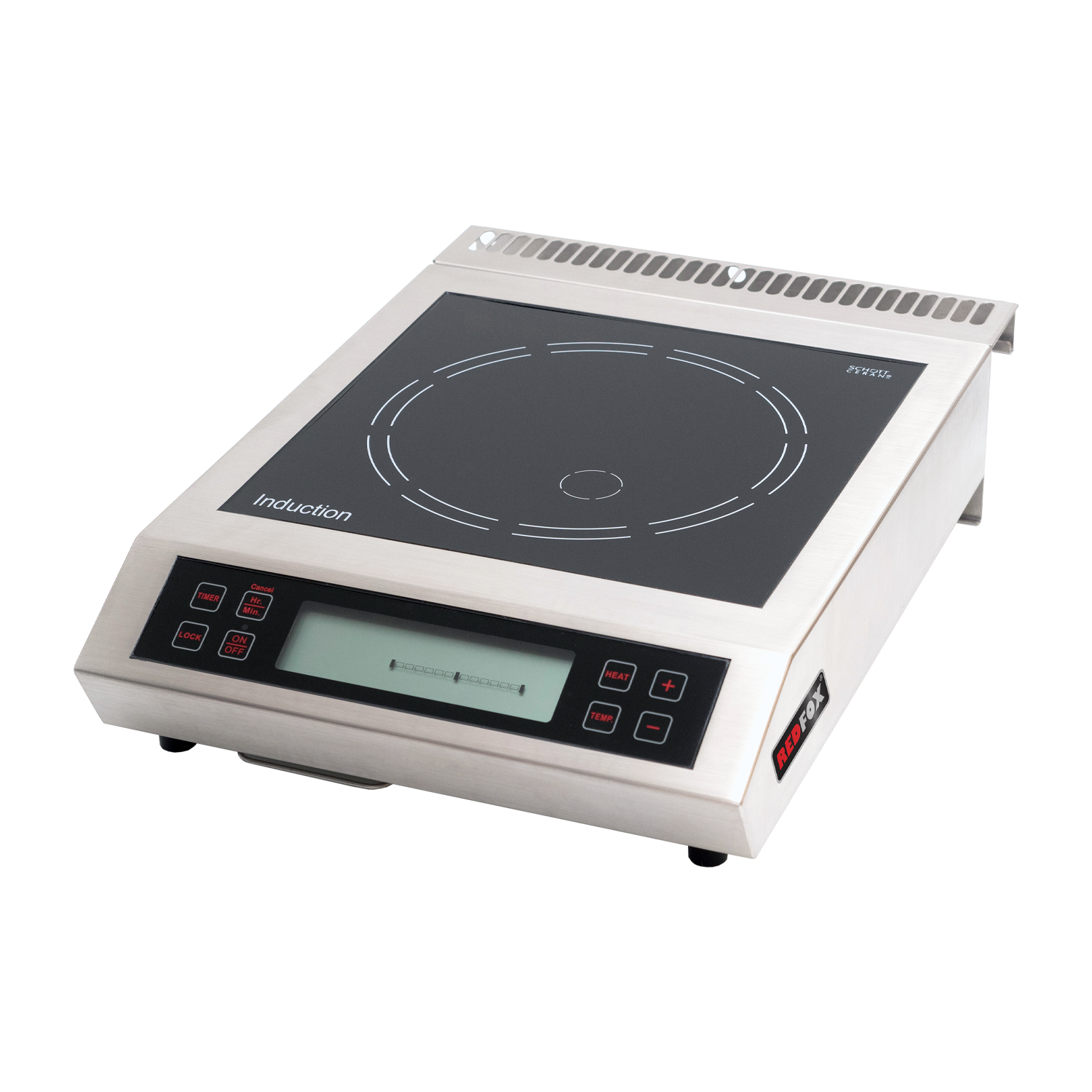 Induktionstisch-Elektroherd 12 Leistungsstufen digitales Bedienfeld 230 V | REDFOX – RIB 35 T