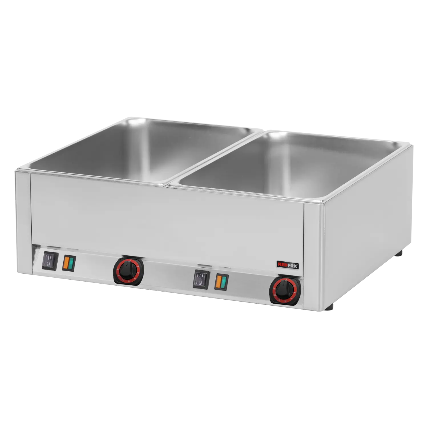 Bain Marie elektrisch 2x GN 1/1 – 150 Tisch | REDFOX – BM 2115