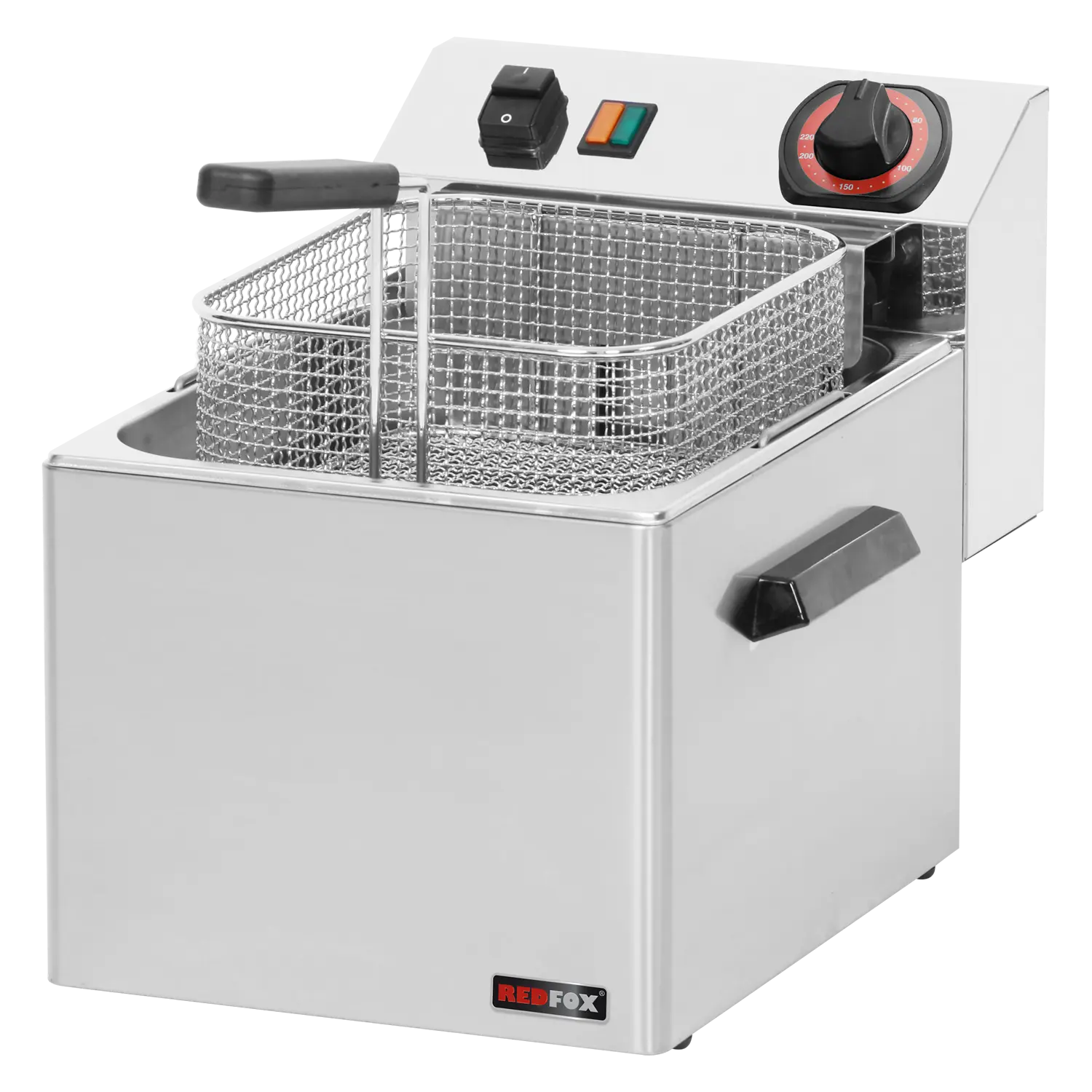 Fritteuse elektrisch 0,75 kW/l, 8 l Tisch 400 V | REDFOX – FE 07 T