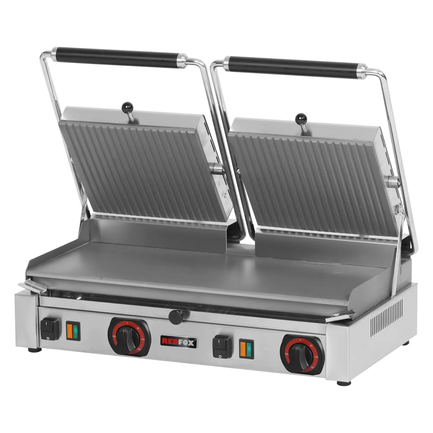 Kontaktgrill glatt elektrisch 57×24 400 V | REDFOX – PD 2020 L