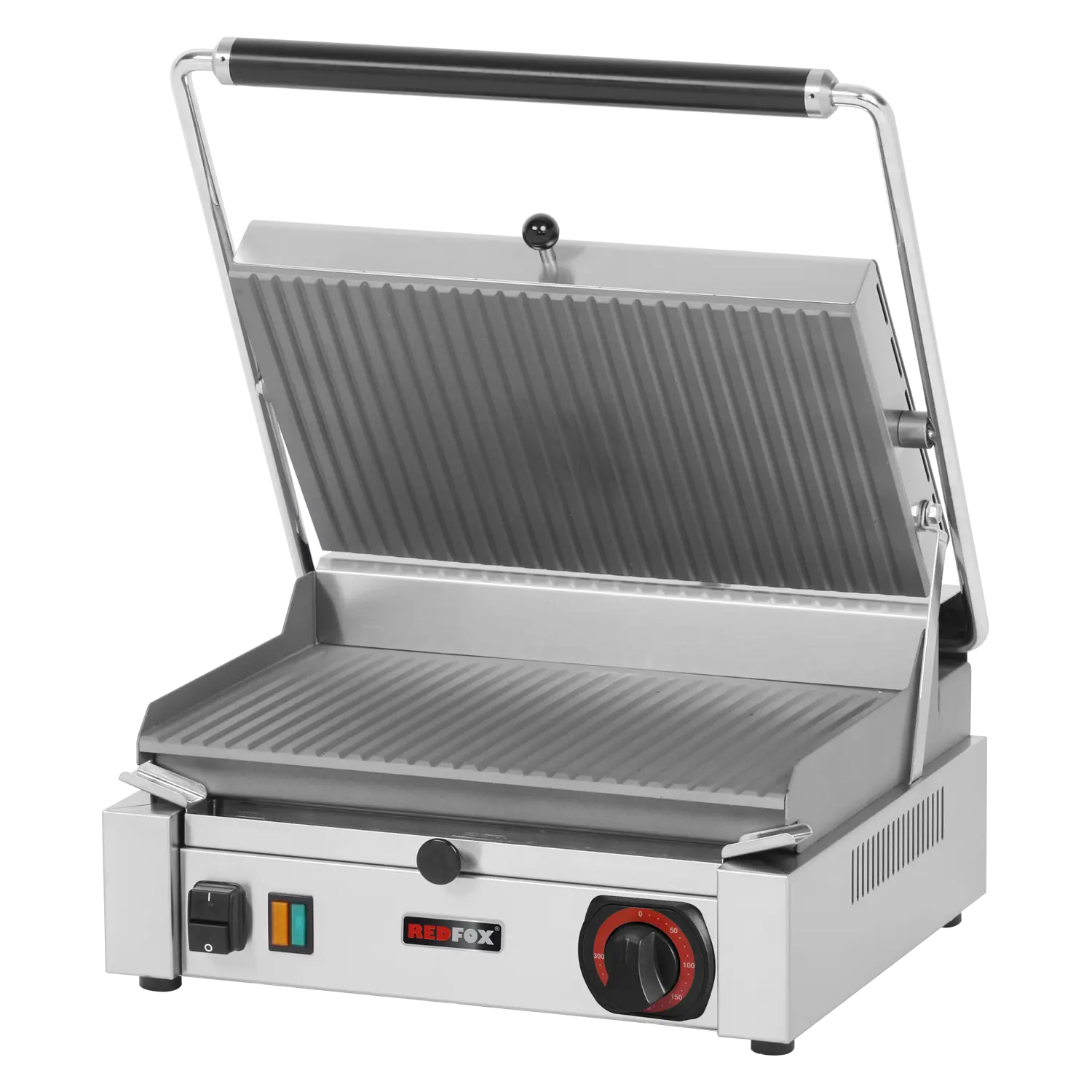 Kontaktgrill geriffelt elektrisch 37×24 230 V | REDFOX – PM 2015 R