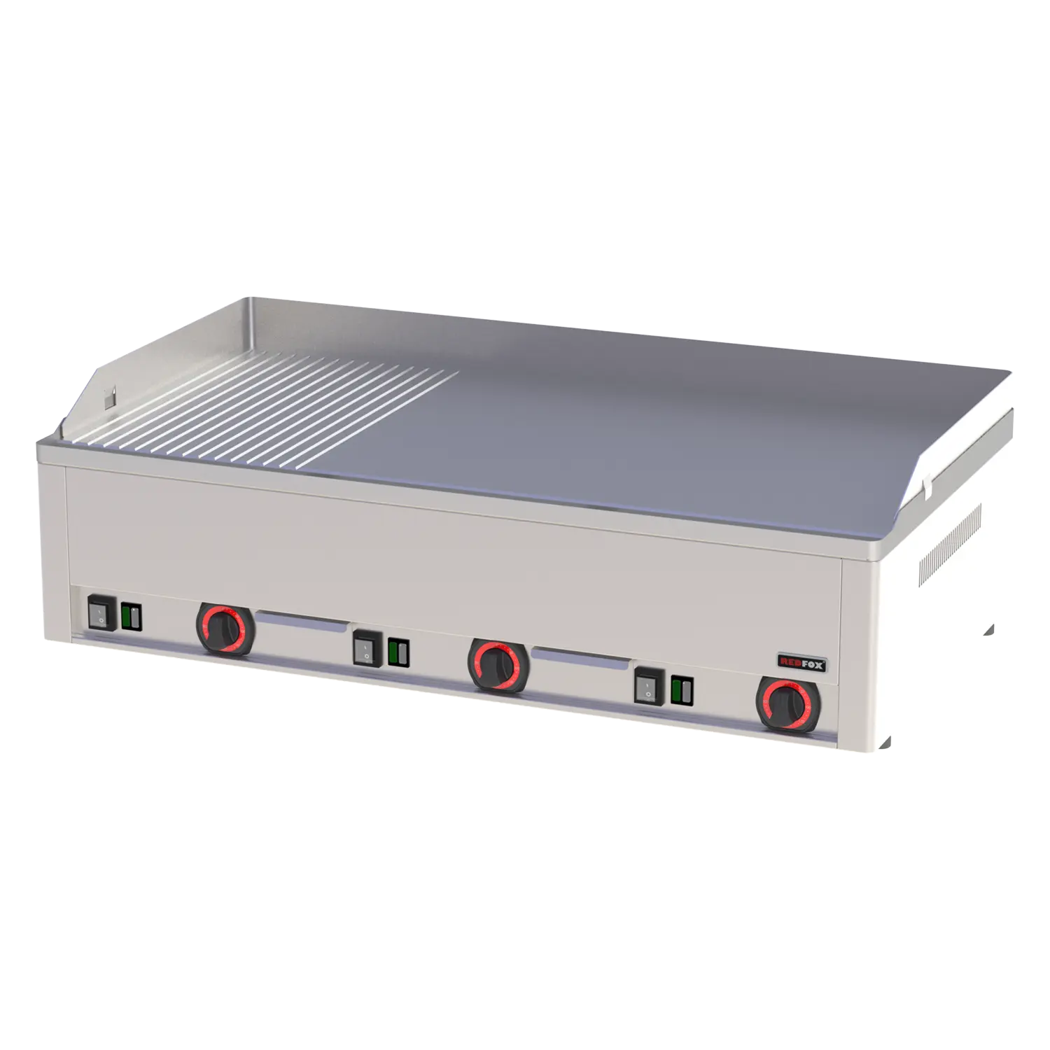 Grillplatte 97×48 elektrisch kombiniert Tisch 400 V | REDFOX – FTHR 90 E