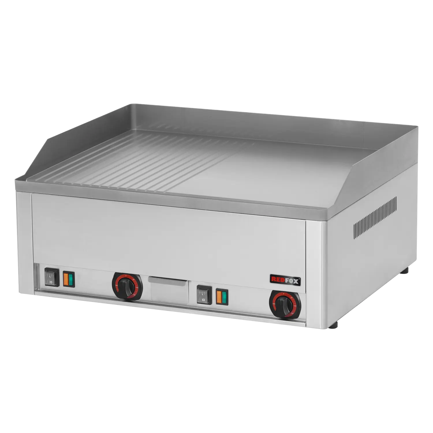 Grillplatte 65×48 elektrisch kombiniert Tisch 400 V | REDFOX – FTHR 60 E