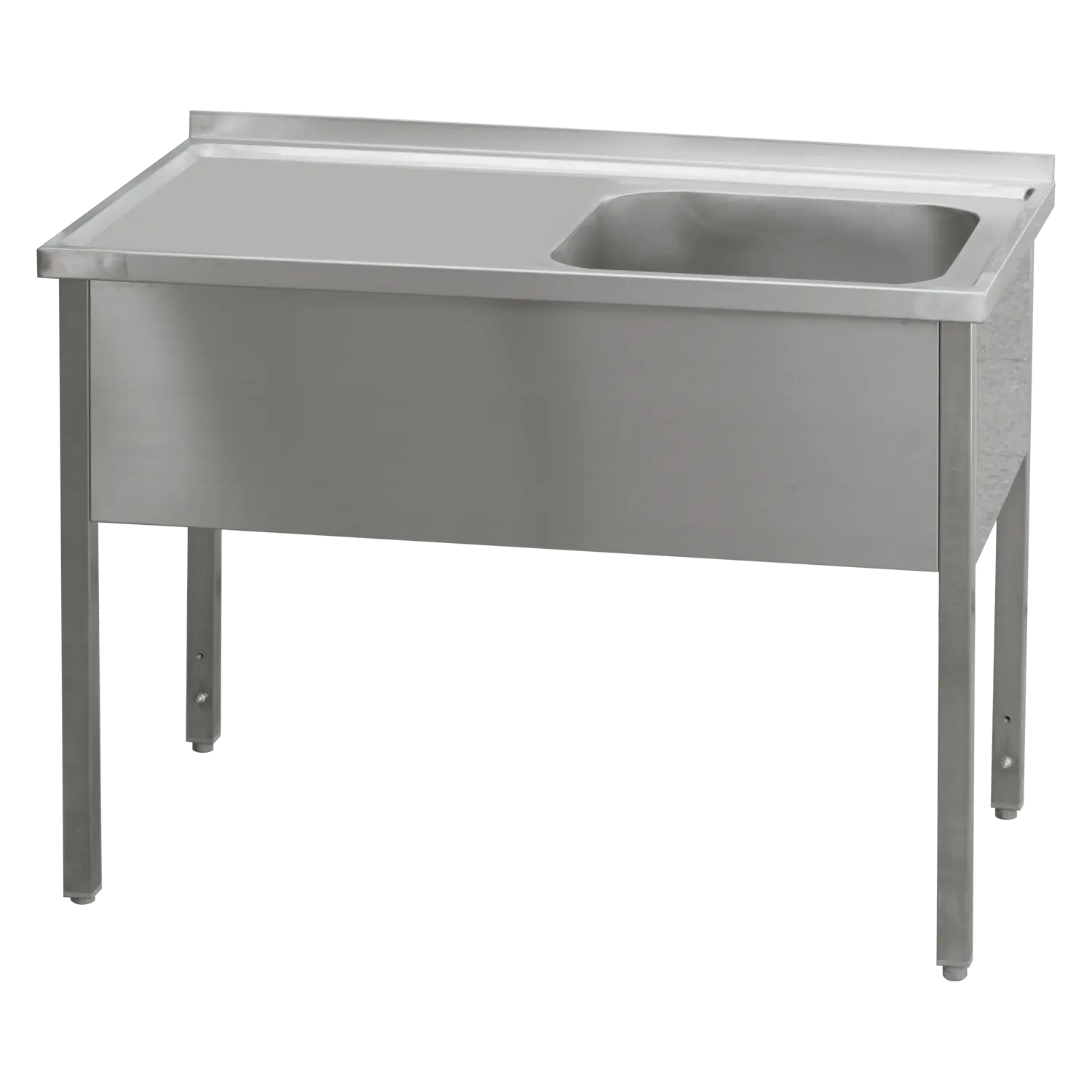 Spültisch 100x60x90 – 1x Spülbecken 50x40x30 Abtropffläche links | REDFOX – MSJOL 6010