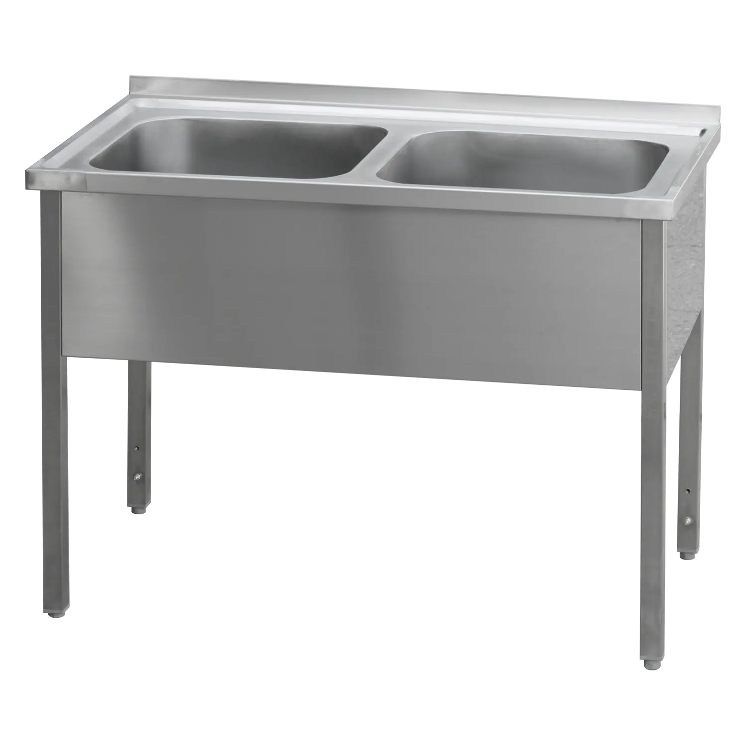Spültisch 120x60x90 – 2x Spülbecken 50x50x30 | REDFOX – MSD 6012