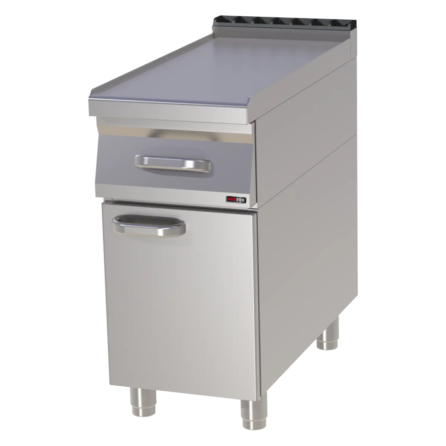 Arbeitsmodul 40×83 – 1x Schublade GN 1/1, 1x Tür | REDFOX – PP 90/40 D