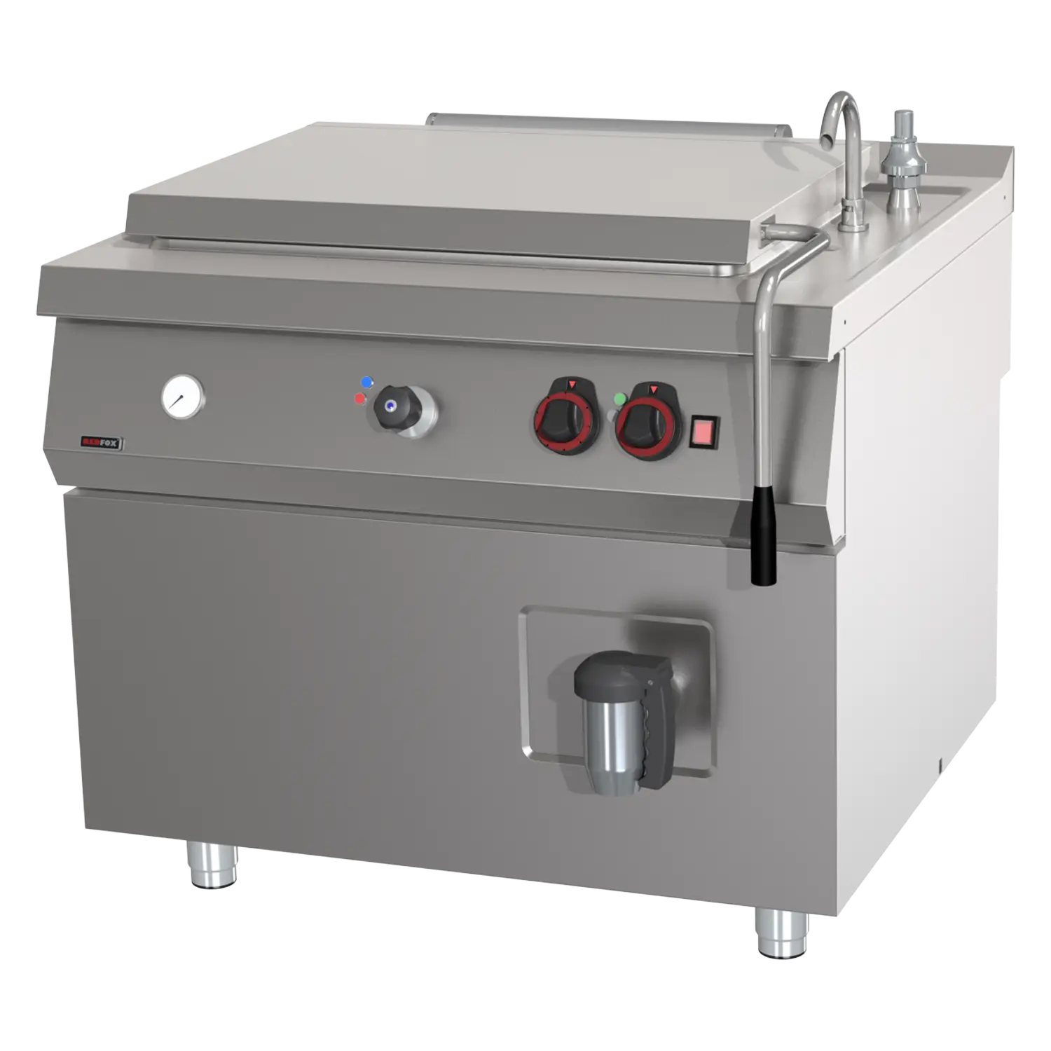 Gasgroßraumkessel indirekt 200 l mit automatischer Temperierung | REDFOX – BIQ 90/100 200 G AWF