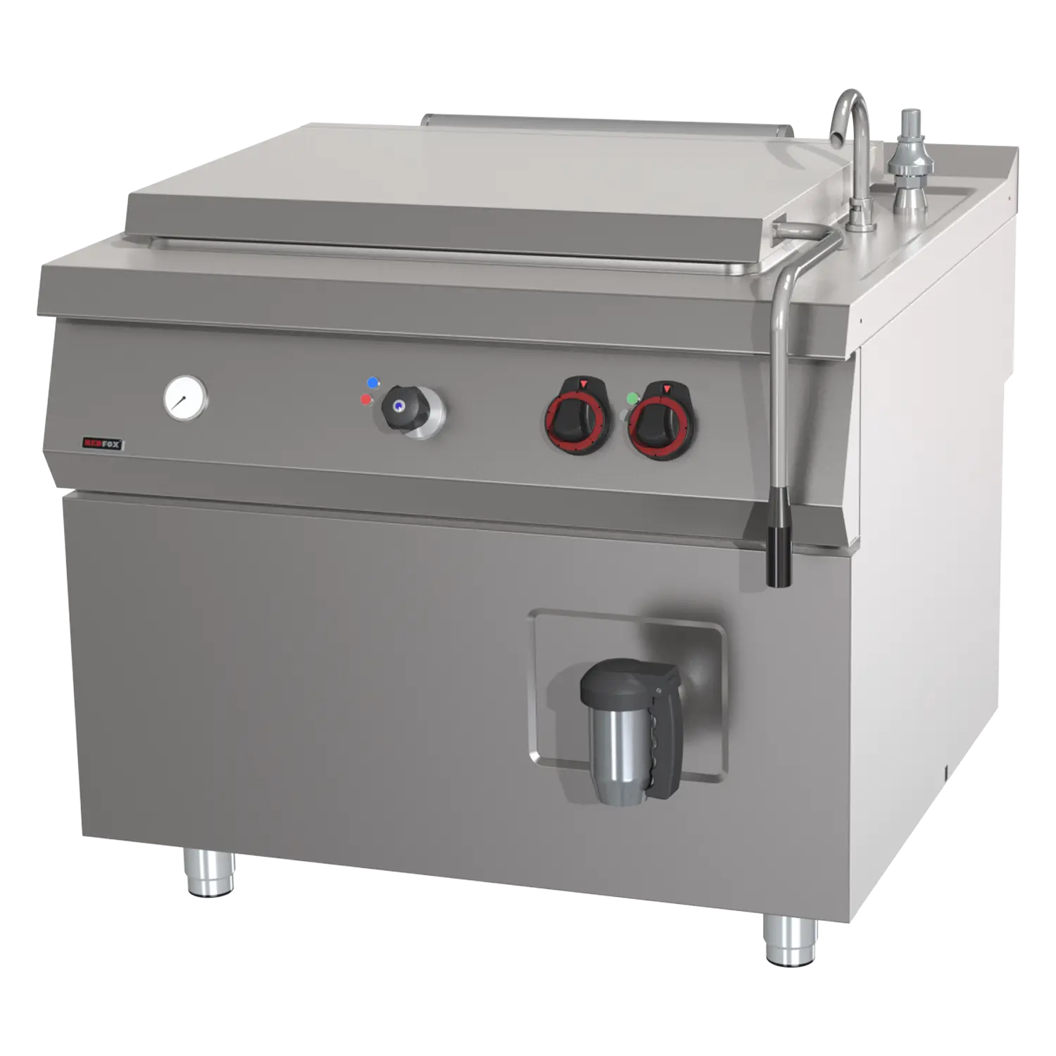 Indirekter elektrischer Großraumkessel 200 l mit automatischer Temperierung | REDFOX – BIQ 90/100 200 E AWF