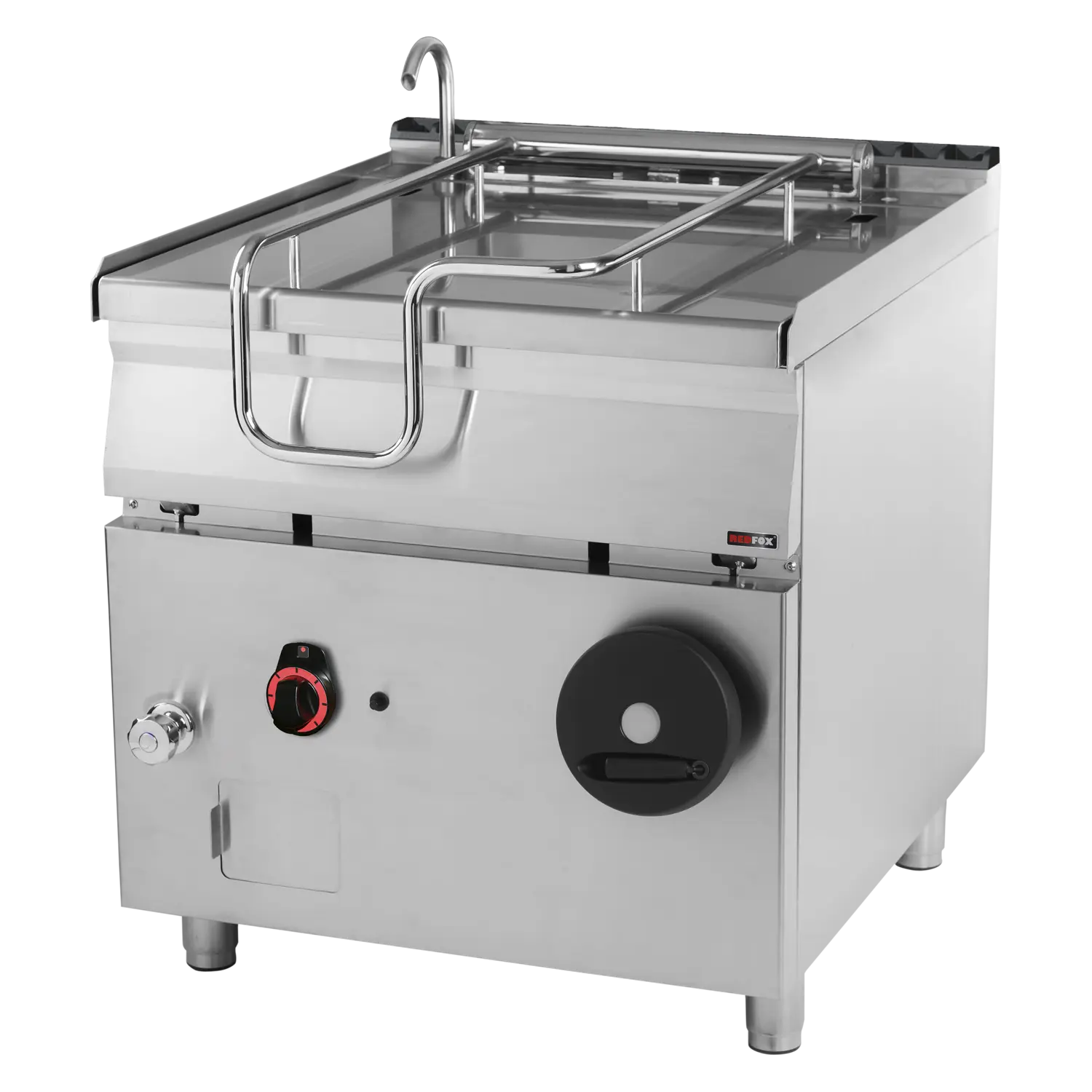 Kipppfanne manuell Gas 80 l Stahlboden | REDFOX – BR 90/80 G