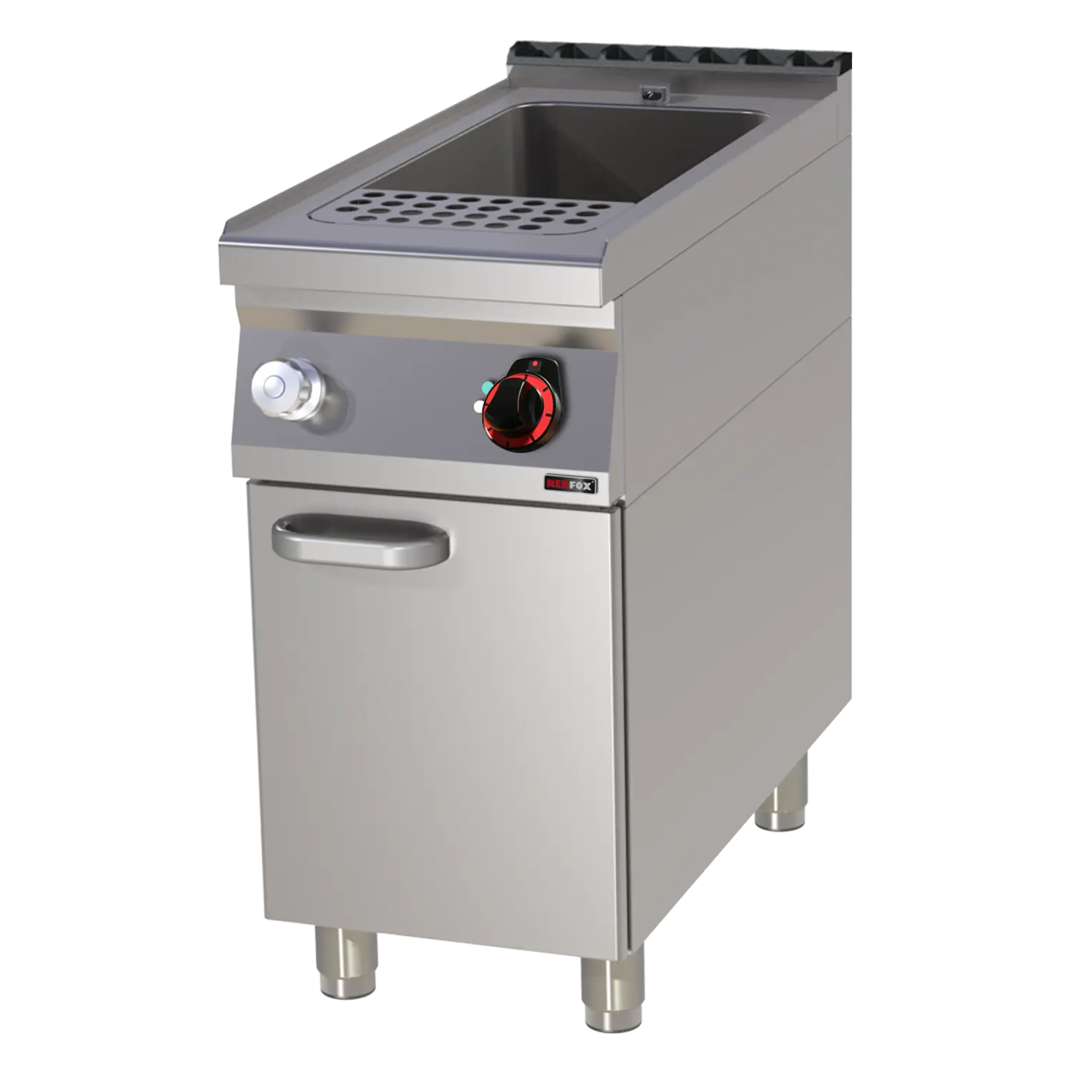 Pastakocher elektrisch 33 l mit Unterbau 400 V | REDFOX – VT 90/40 E