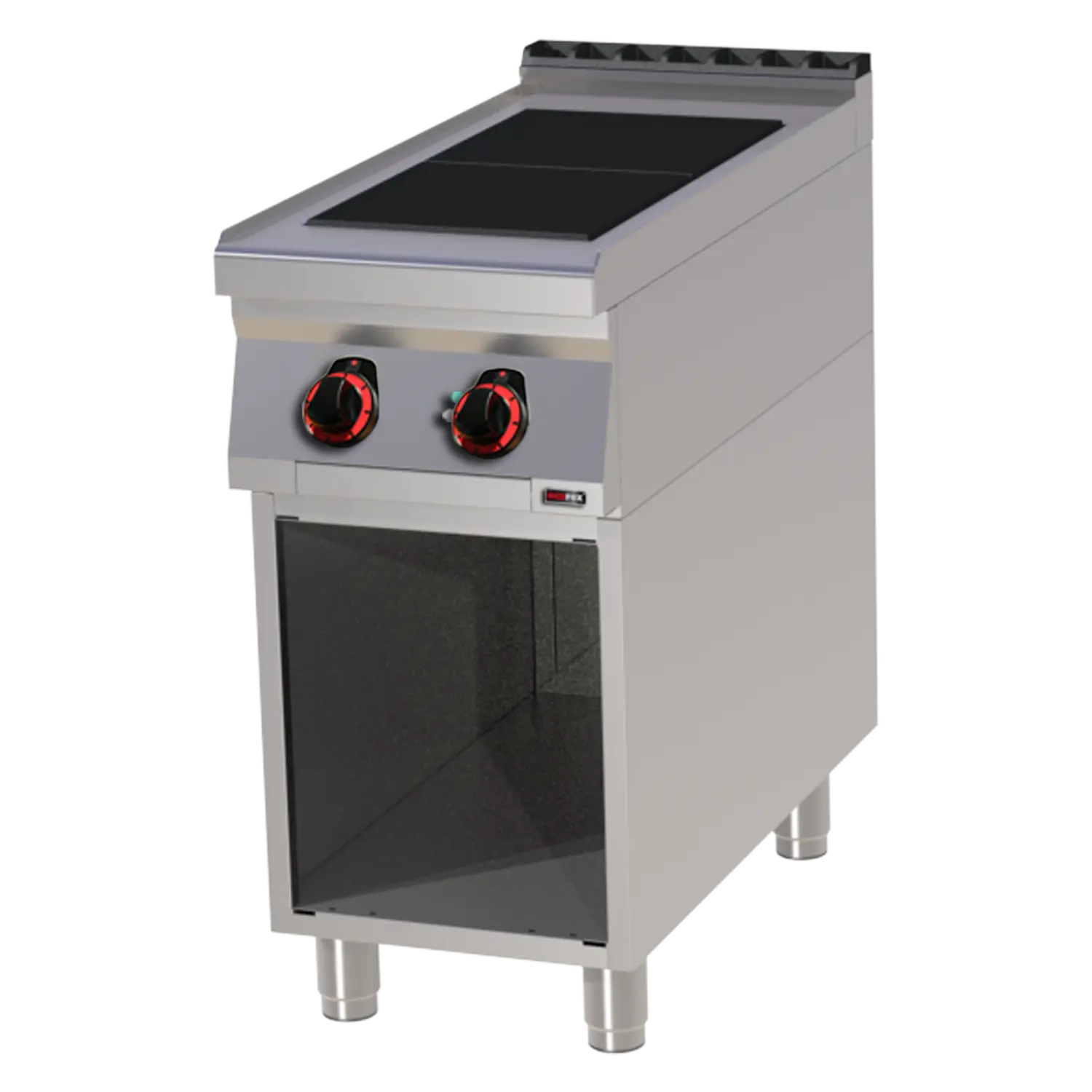 Herd elektrisch 2x Kochfeld mit Unterbau 400 V | REDFOX – SPL 90/40 E