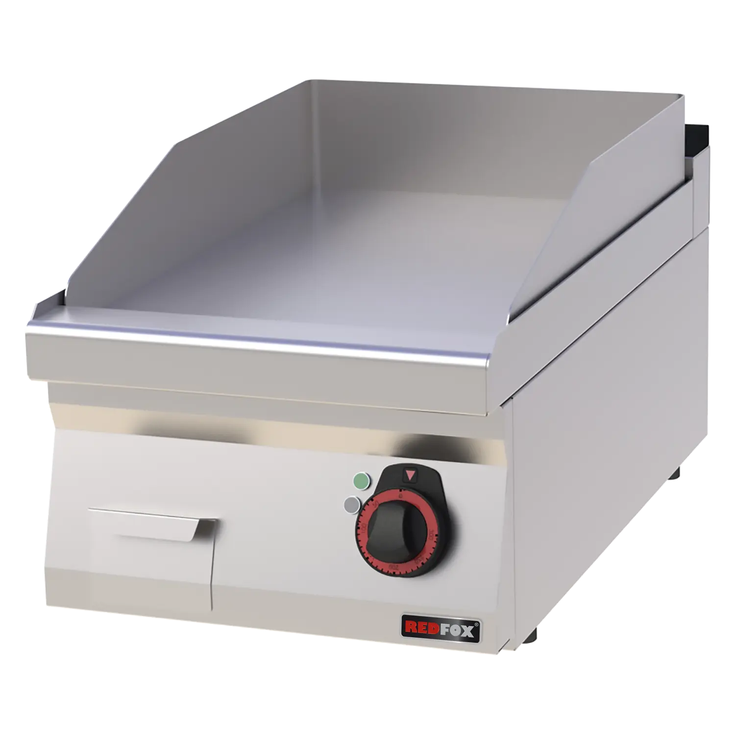 Grillplatte 40×51 elektrisch glatt ohne Unterbauten 400 V | REDFOX – FTH 70/04 E