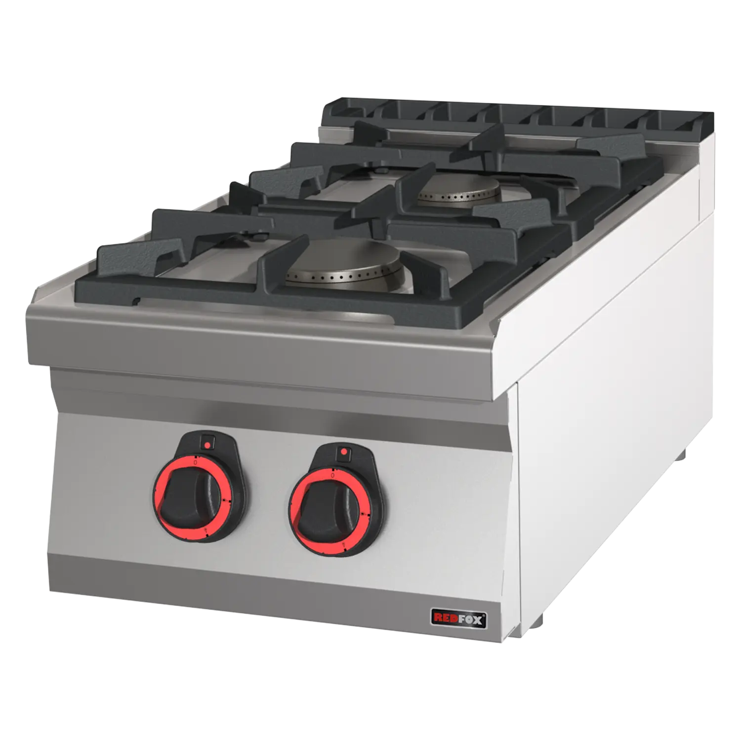 Gasherd 2x Brenner ECO ohne Unterbauten | REDFOX – SPB 70/04 G