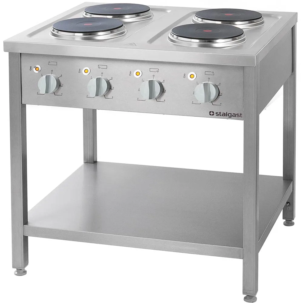Elektroherd Serie 700 – 4 Platten à 2,6 kW, 800 x 700 x 850 mm (BxTxH)