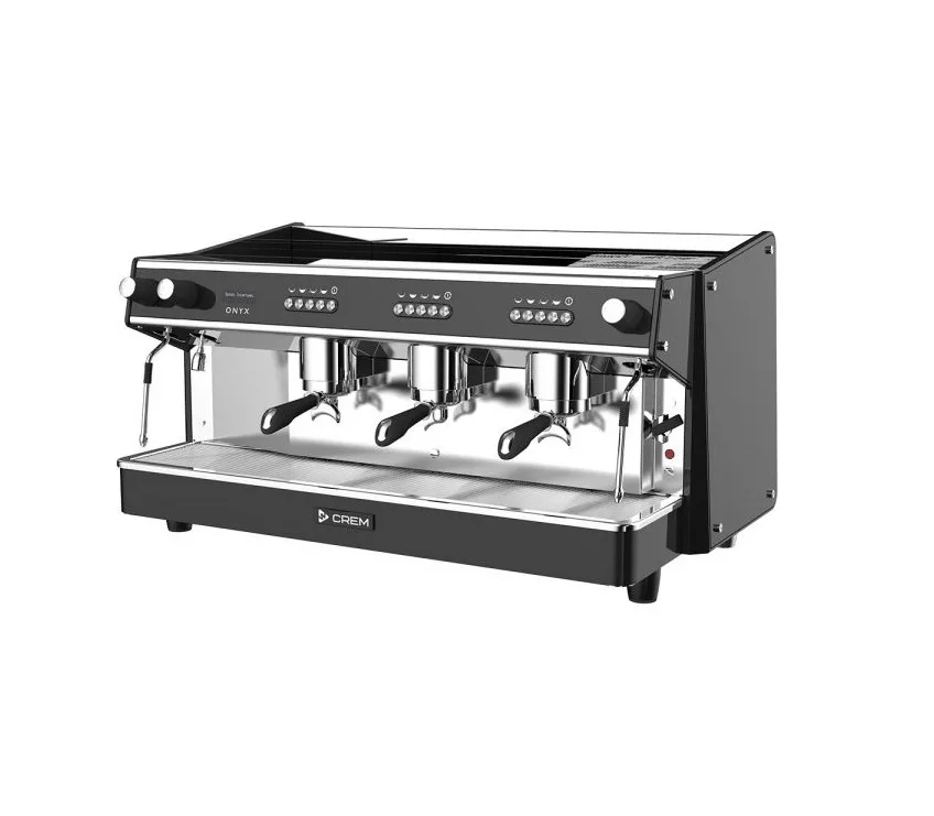Espresso Kaffeemaschine 3 Gruppig Siebträgermaschine CREM Onyx