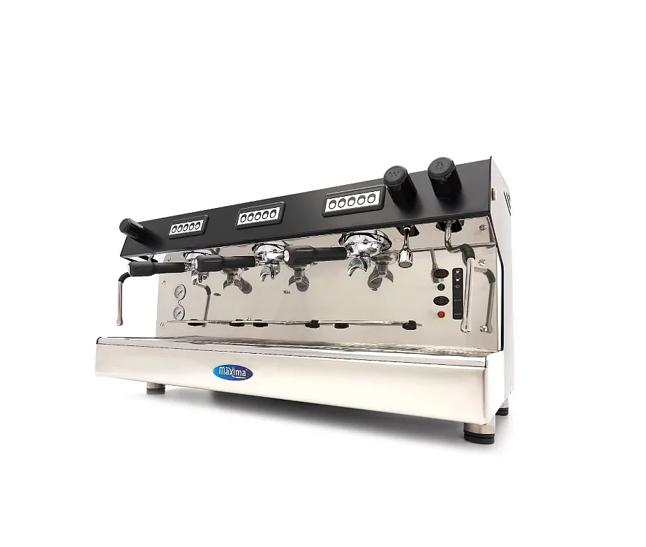 Gastro Espressomaschine – Siebträger 3-Gruppig – 540 Tassen pro Stunde